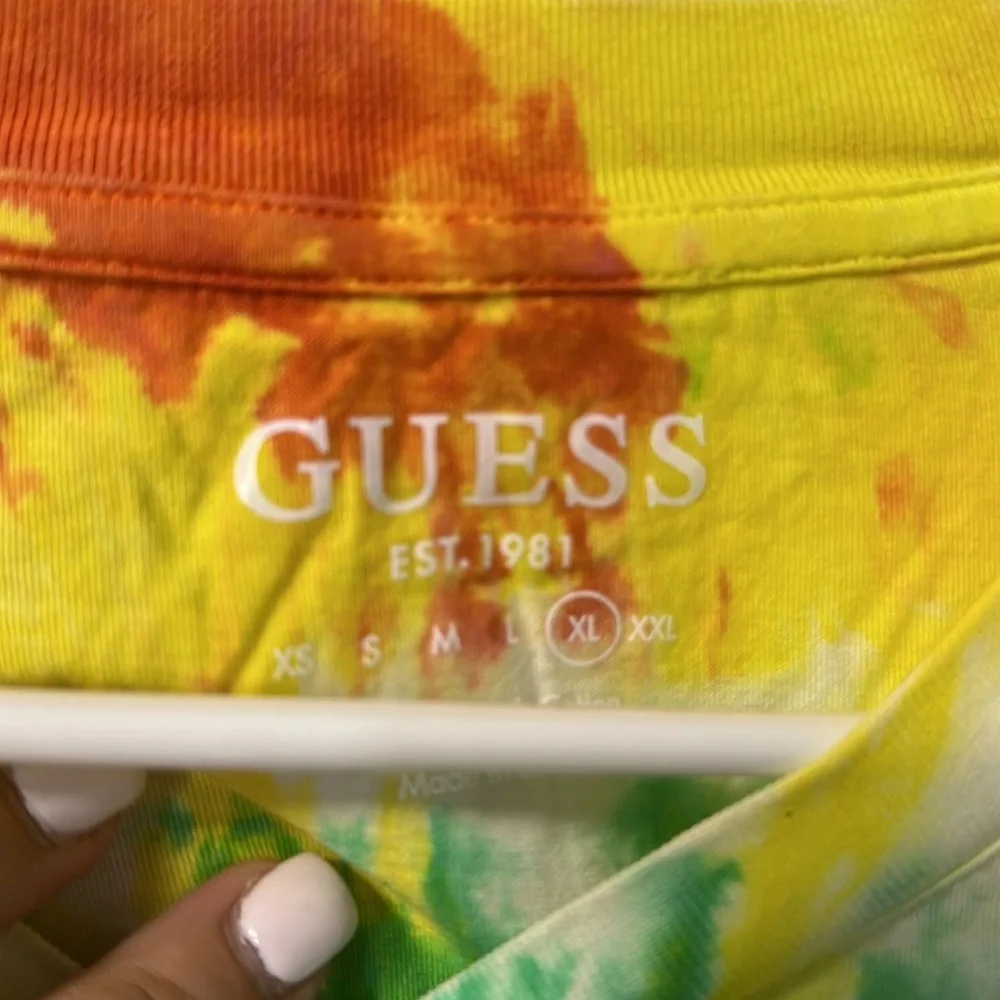 GUESS JEANS Tie Dye Oversized T-shirt XL - Picture 4 of 8